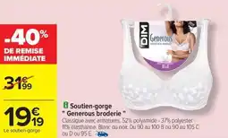 Carrefour Drive DIM Soutien-gorge " Generous broderie " offre