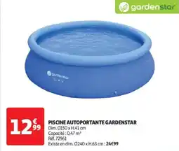 Auchan Drive Piscine autoportante gardenstar offre
