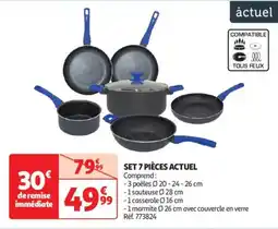 Auchan Drive Set 7 pièces actuel offre