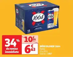 Auchan Drive Bière blonde 1664 offre
