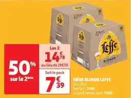 Auchan Drive Bière blonde leffe offre
