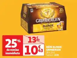 Auchan Drive Bière blonde grimbergen offre
