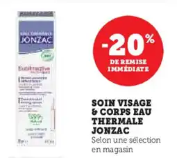 Hyper U Soin visage & corps eau thermale jonzac offre