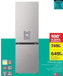 Carrefour Drive LG Réfrigérateur combiné offre