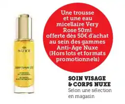 Hyper U Soin visage & corps nuxe offre