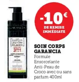 Hyper U Soin corps garancia offre