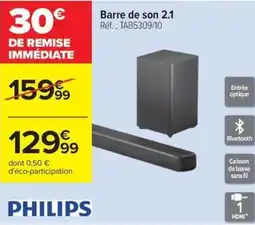 Carrefour Drive Barre de son 2.1 offre