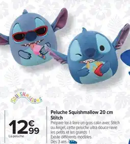 Carrefour Drive STITCH Peluche Squishmallow 20 cm offre