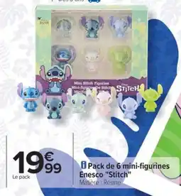 Carrefour Drive STITCH Pack de 6 mini-figurines Enesco offre
