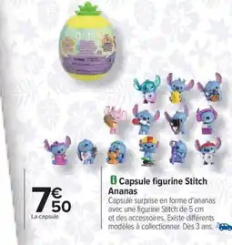 Carrefour Drive Capsule figurine Stitch Ananas offre