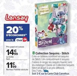 Carrefour Drive STITCH Collection Sequins offre
