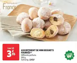 Auchan Supermarché Assortiment de mini beignets fourrés offre