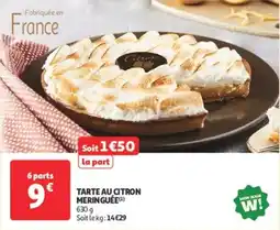 Auchan Supermarché Tarte au citron meringuée offre