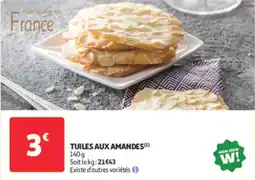 Auchan Supermarché Tuiles aux amandes offre
