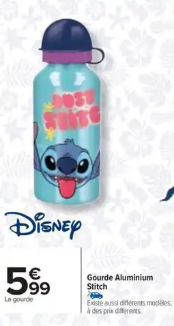 Carrefour Drive DISNEY Gourde Aluminium Stitch offre