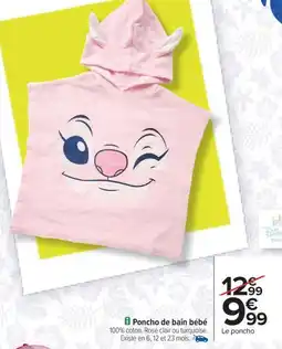 Carrefour Drive Poncho de bain bébé offre