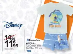 Carrefour Drive DISNEY Ensemble garçon offre
