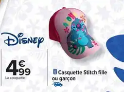 Carrefour Drive DISNEY Casquette Stitch fille ou garçon offre