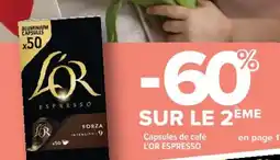 Cora x Carrefour L'OR ESPRESSO Capsules de café offre