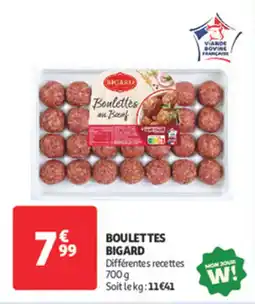 Auchan Supermarché Boulettes bigard offre