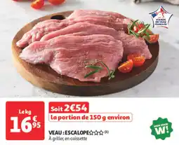 Auchan Supermarché Veau escalope offre