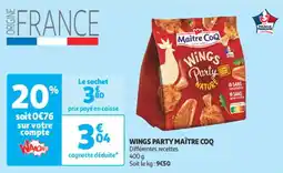Auchan Supermarché Wings party maître coq offre