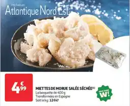 Auchan Supermarché Miettes de morue salée séchée offre
