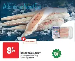 Auchan Supermarché Dos de cabillaud offre