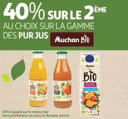 Auchan Supermarché Pur jus auchan bio offre