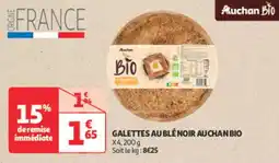 Auchan Supermarché Galettes aublé noir auchan bio offre