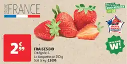 Auchan Supermarché Fraises bio offre