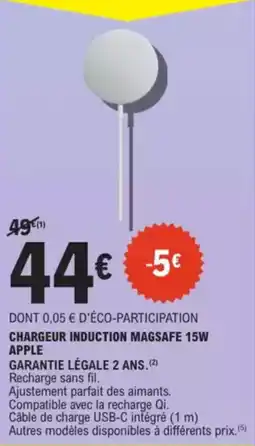 E.Leclerc Drive Chargeur induction magsafe 15w apple offre