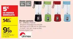 Cora x Carrefour OHMEX Blender portable offre