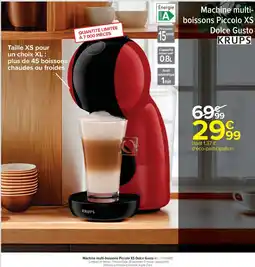Cora x Carrefour KRUPS Machine multi- boissons Piccolo XS Dolce Gusto offre