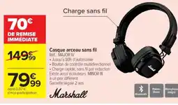 Cora x Carrefour MARSHALL Casque arceau sans fil offre