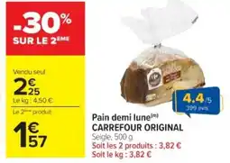 Cora x Carrefour CARREFOUR ORIGINAL Pain demi lune offre