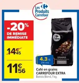 Cora x Carrefour CARREFOUR EXTRA Café en grains offre