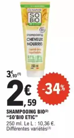 E.Leclerc Drive Shampooing bio so'bio etic offre