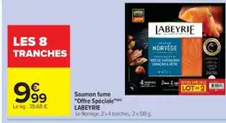 Cora x Carrefour LABEYRIE Saumon fumé "Offre Spéciale" offre