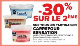 Cora x Carrefour CARREFOUR SENSATION Sur tous les tartinables offre