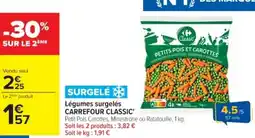 Cora x Carrefour CARREFOUR CLASSIC' Légumes surgelés offre