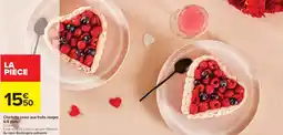 Cora x Carrefour Charlotte coeur aux fruits rouges offre