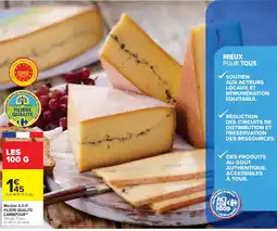 Cora x Carrefour Morbier a.o.p. filière qualité carrefour offre