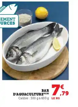 Hyper U Bar d'aquaculture offre