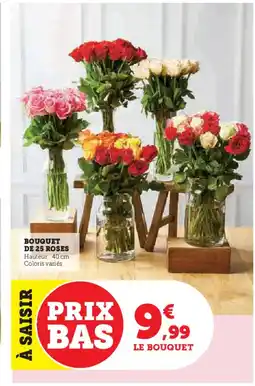 Hyper U Bouquet de 25 roses offre