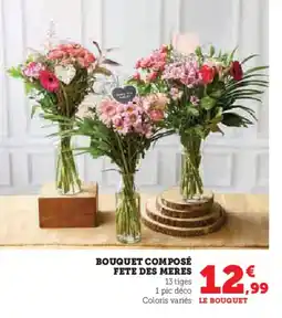 Hyper U Bouquet composé fete des meres offre