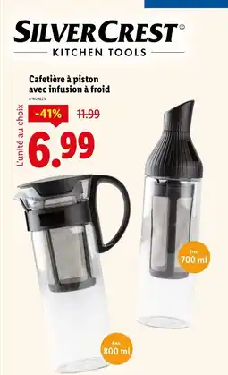 Lidl SILVERCREST Cafetière à piston avec infusion à froid offre