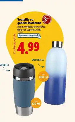 Bouteille ou gobelet isotherme