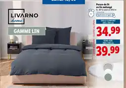 Lidl LIVARNO home Parure de lit en lin mélangé offre