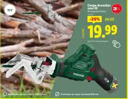 Lidl Coupe-branches sans fil offre